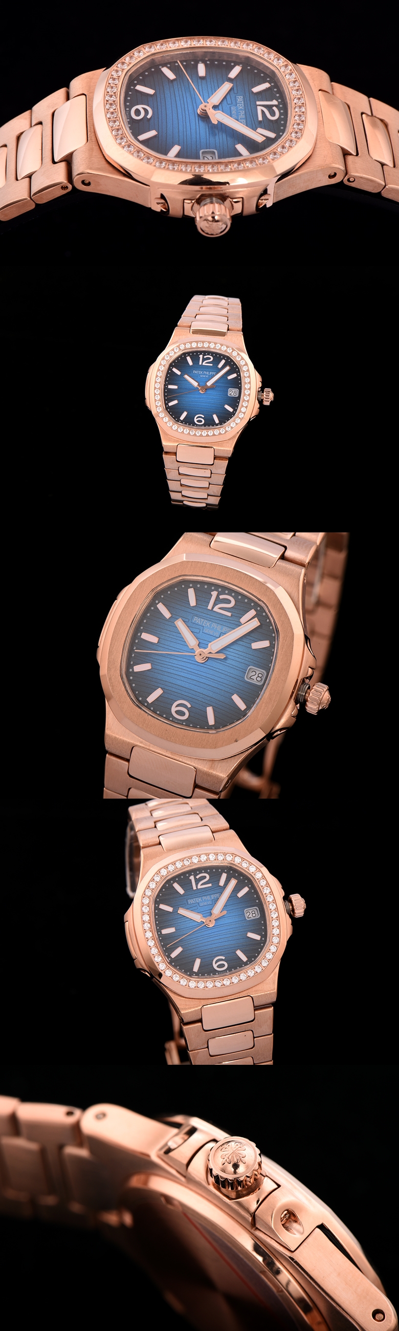 파텍필립 여성용 노틸러스-37 쿼츠 34mm 70111